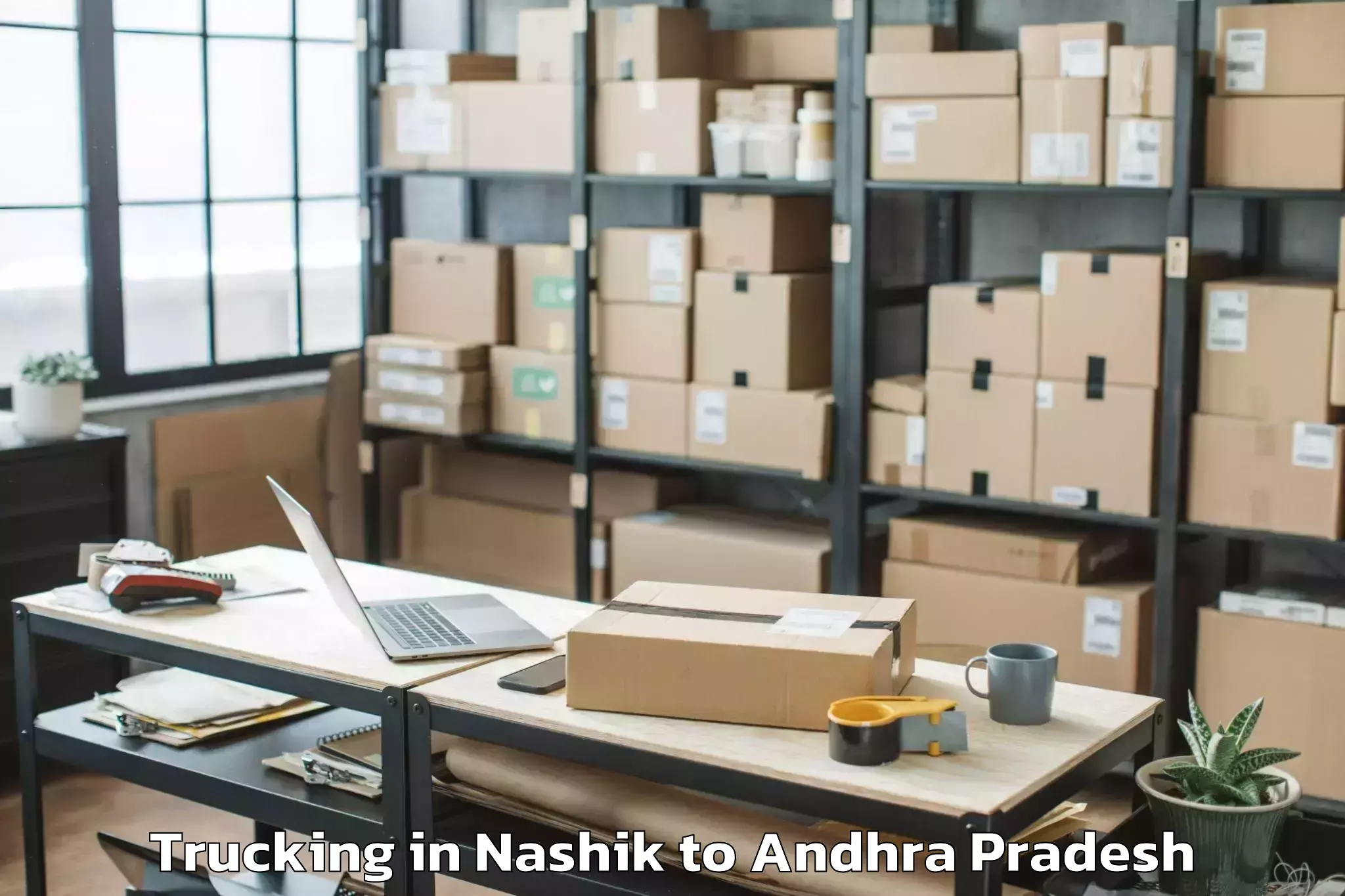 Hassle-Free Nashik to Peda Araveedu Trucking